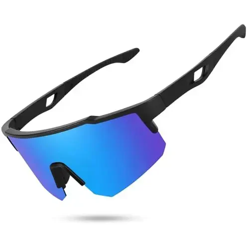 STORYCOAST Polarized Sports Sunglasses for Men Women,Driving Fishing Cycling Mountain Bike Sunglasses UV400 Protection 