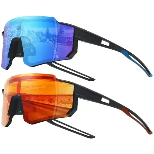 STORYCOAST Polarized Sports Sunglasses for Men Women,Driving Fishing Cycling Mountain Bike Sunglasses UV400 Protection - MODAZONE
