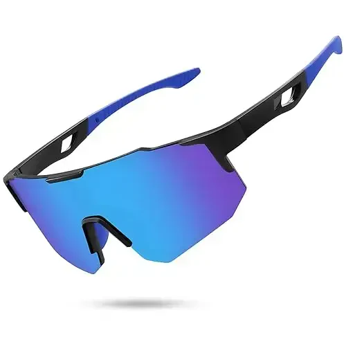 STORYCOAST Polarized Sports Sunglasses for Men Women,Driving Fishing Cycling Mountain Bike Sunglasses UV400 Protection 
