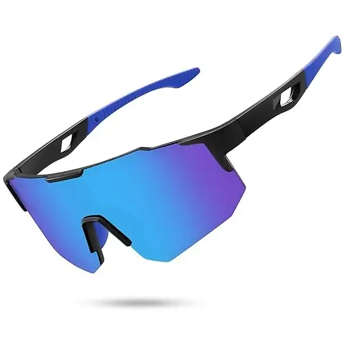 STORYCOAST Polarized Sports Sunglasses for Men Women,Driving Fishing Cycling Mountain Bike Sunglasses UV400 Protection - 1