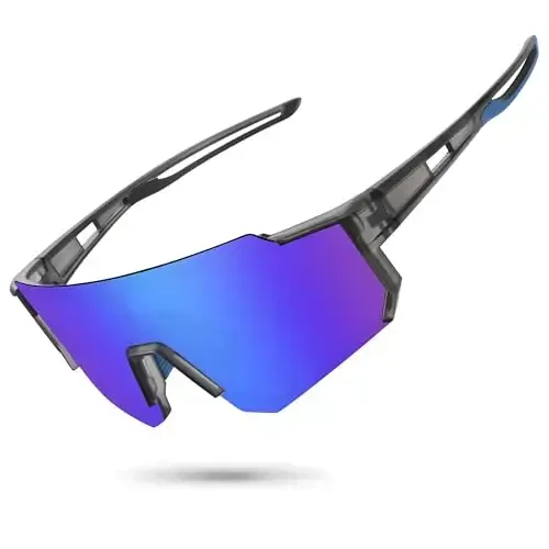 STORYCOAST Polarized Sports Sunglasses for Men Women,Driving Fishing Cycling Mountain Bike Sunglasses UV400 Protection 