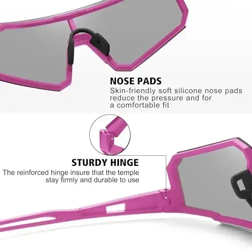 STORYCOAST Polarized Sports Sunglasses for Men Women,Driving Fishing Cycling Mountain Bike Sunglasses UV400 Protection - 5