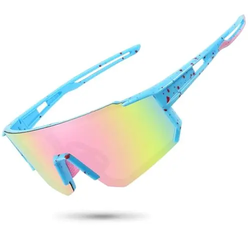 STORYCOAST Polarized Sports Sunglasses for Men Women,Driving Fishing Cycling Mountain Bike Sunglasses UV400 Protection - 1