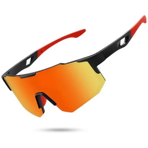 STORYCOAST Polarized Sports Sunglasses for Men Women,Driving Fishing Cycling Mountain Bike Sunglasses UV400 Protection - 1
