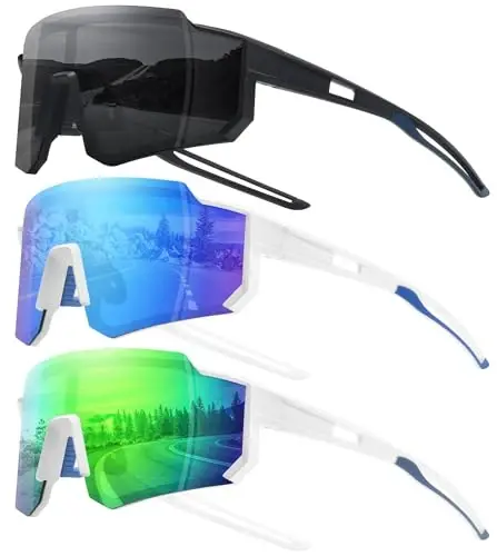 STORYCOAST Polarized Sports Sunglasses for Men Women,Driving Fishing Cycling Mountain Bike Sunglasses UV400 Protection - STORYCOAST