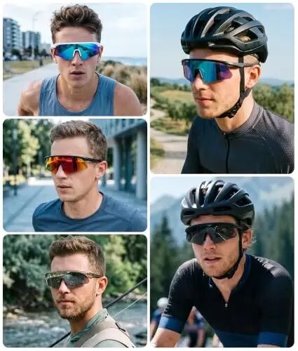 STORYCOAST Polarized Sports Sunglasses for Men Women,Cycling Running | UV400 Protection Polarized Baseball Driving Fishing Mountain Bike Wrap Around Sun Glasses,Lightweight Frame - STORYCOAST (1)