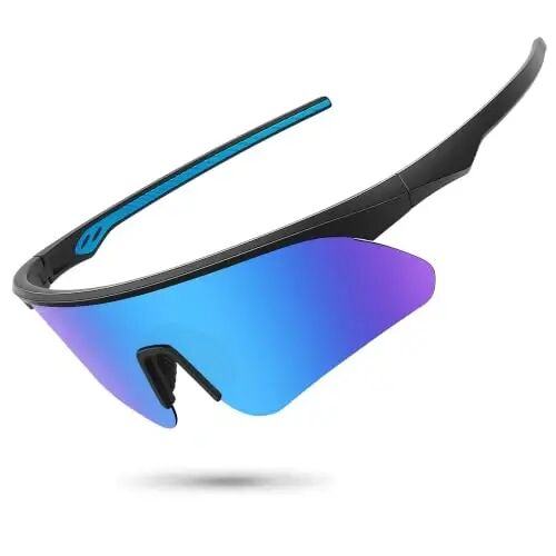 STORYCOAST Polarized Sports Sunglasses for Men Women,Cycling Running | UV400 Protection Polarized Baseball Driving Fishing Mountain Bike Wrap Around Sun Glasses,Lightweight Frame - STORYCOAST