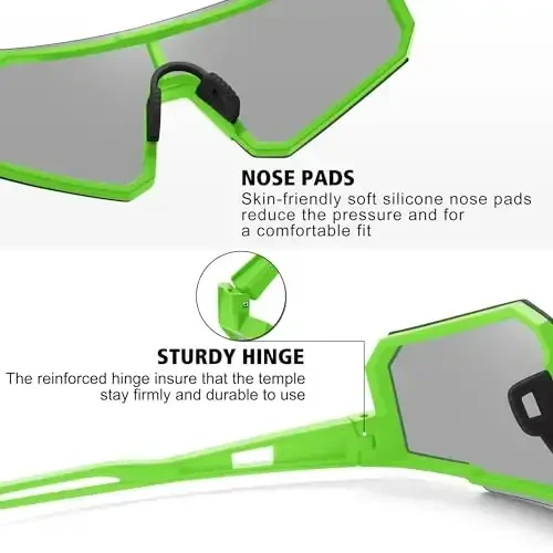 STORYCOAST Polarized Sports Sunglasses for Men Women,Driving Fishing Cycling Mountain Bike Sunglasses UV400 Protection - 5