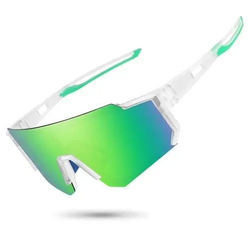 STORYCOAST Polarized Sports Sunglasses for Men Women,Driving Fishing Cycling Mountain Bike Sunglasses UV400 Protection 