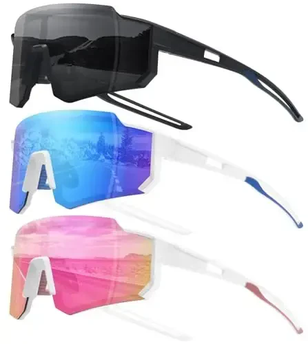 STORYCOAST Polarized Sports Sunglasses for Men Women,Driving Fishing Cycling Mountain Bike Sunglasses UV400 Protection - Modazone