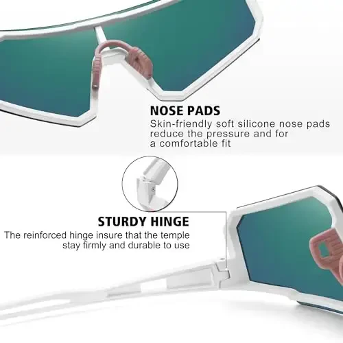 STORYCOAST Поляризованные спортивные солнцезащитные очки для мужчин и женщин, для вождения, рыбалки, велоспорта, горных велосипедов, защита UV400 - 5