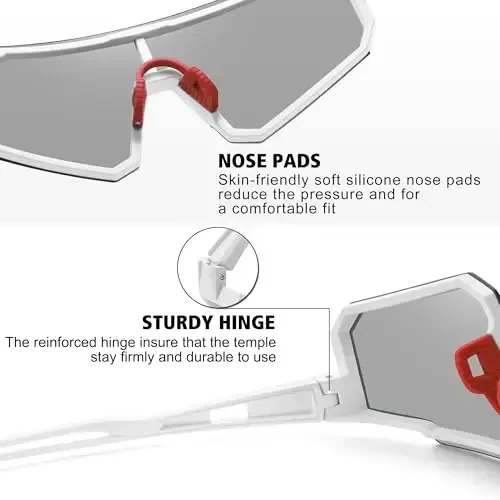 STORYCOAST Поляризованные спортивные солнцезащитные очки для мужчин и женщин, для вождения, рыбалки, велоспорта, горных велосипедов, защита UV400 - 5