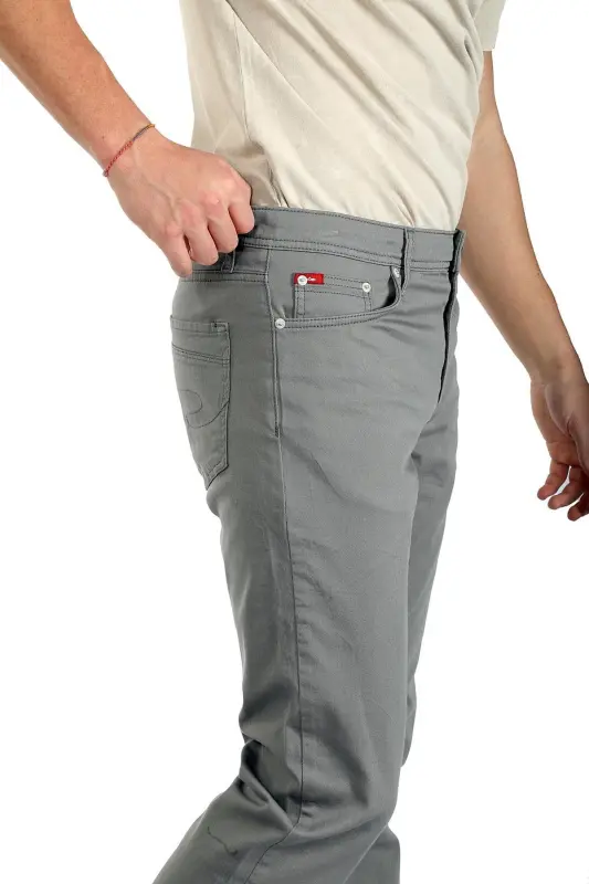Stow 1 Erkek Dokuma Pantolon Gri - GRİ - 2