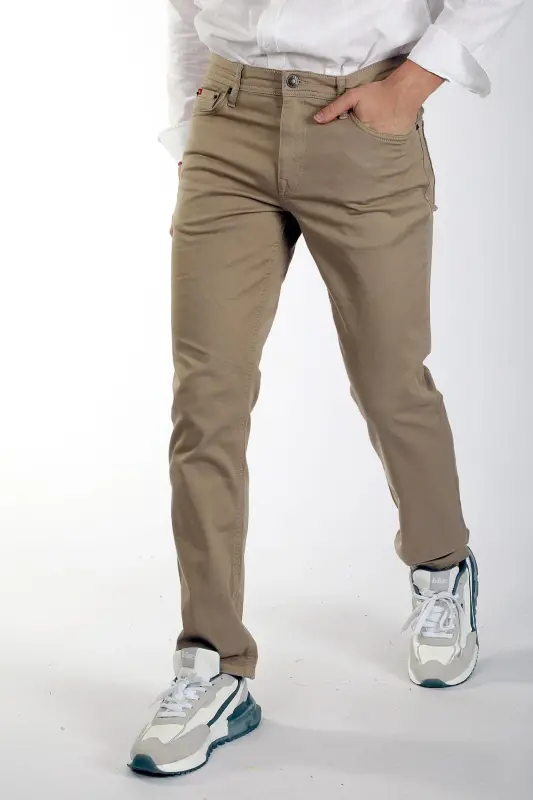 Stow 1 Men's Woven Trousers Beige-BEIGE - 2