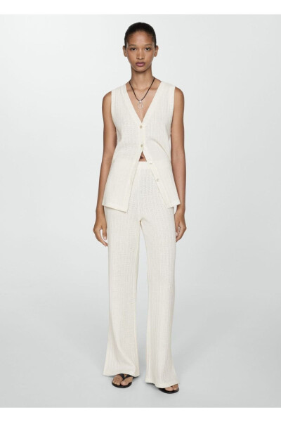 Straight crochet pants - MANGO WOMAN (1)