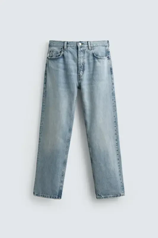 STRAIGHT CUT JEAN-Blue - ZARA