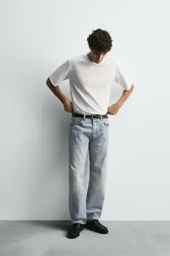 STRAIGHT CUT JEAN-Blue - 5