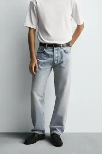 STRAIGHT CUT JEAN-Blue - 6