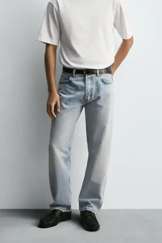 STRAIGHT CUT JEAN-Blue - 6