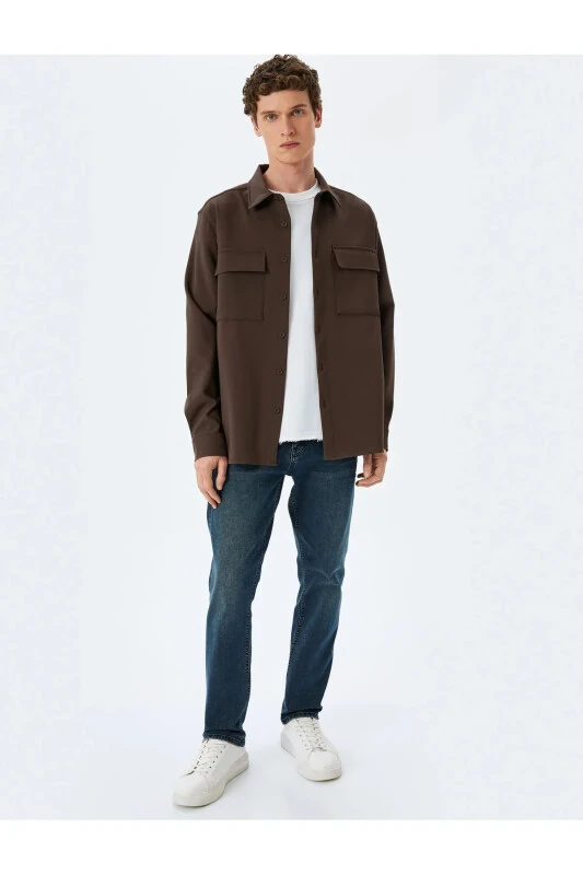 Straight Fit Cotton Jeans with Pocket Detail - KOTON