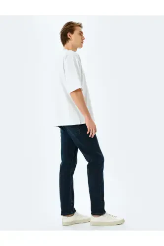 Straight Fit Jeans - Mark Jean-Indigo - KOTON (1)