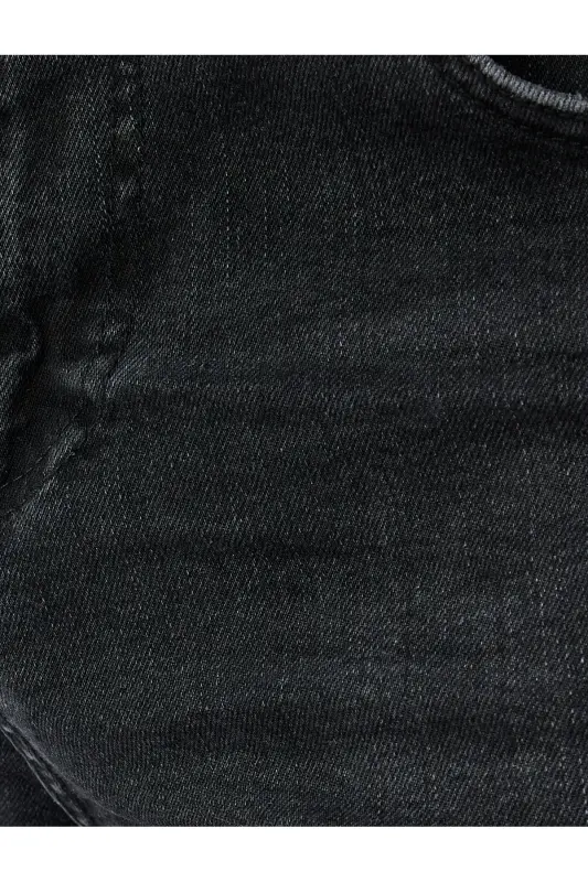 Straight Fit Kot Pantolon - Mark Jean - Siyah - 6