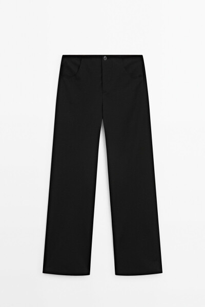 Straight fit pants with pockets - 12