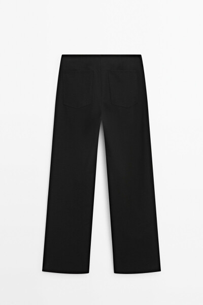 Straight fit pants with pockets - 14