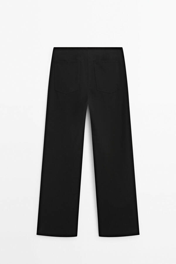 Straight fit pants with pockets - 14