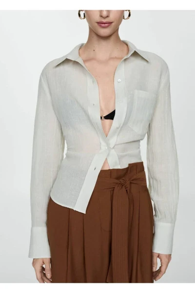 Straight-leg belted trousers - 7