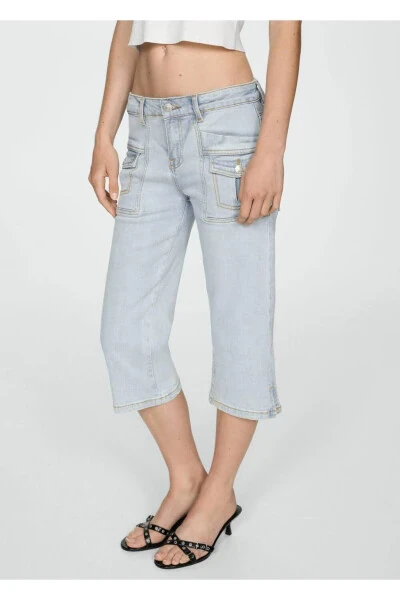 Straight-leg Capri Jeans - MANGO