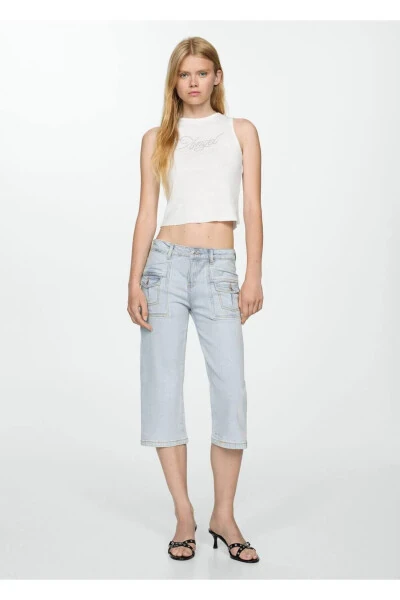 Straight-leg Capri Jeans - MANGO (1)