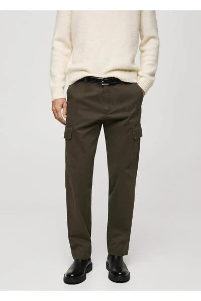 Straight Leg Cargo Pants - MANGO MAN