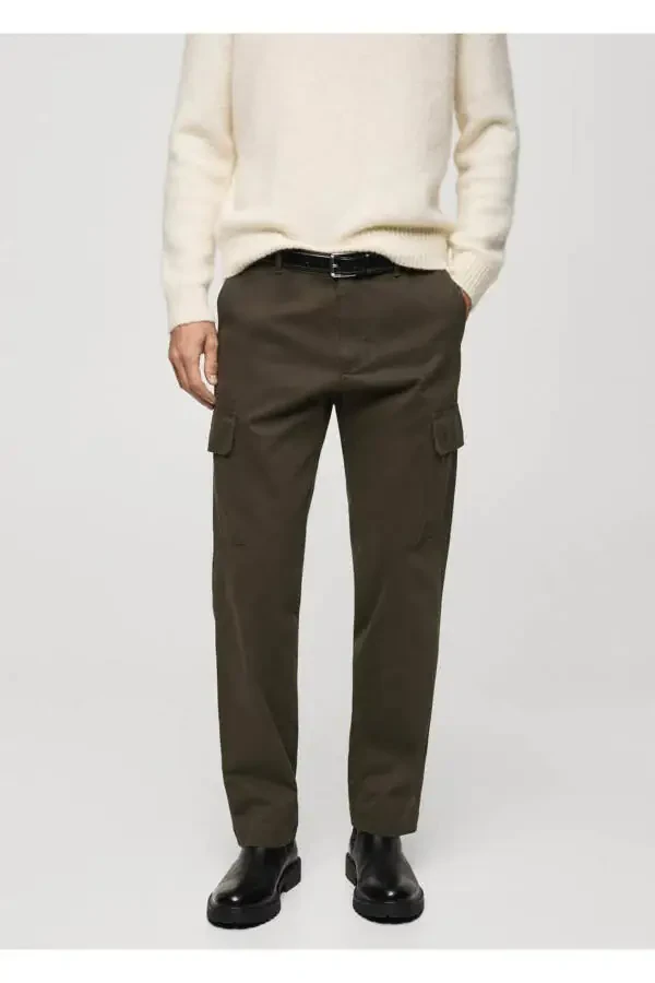 Straight Leg Cargo Pants - 1