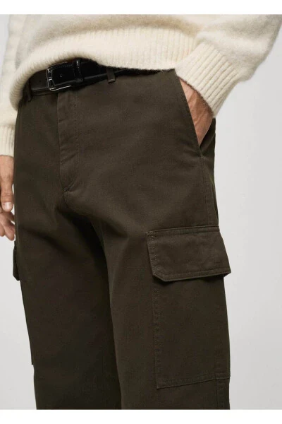 Straight Leg Cargo Pants - 5