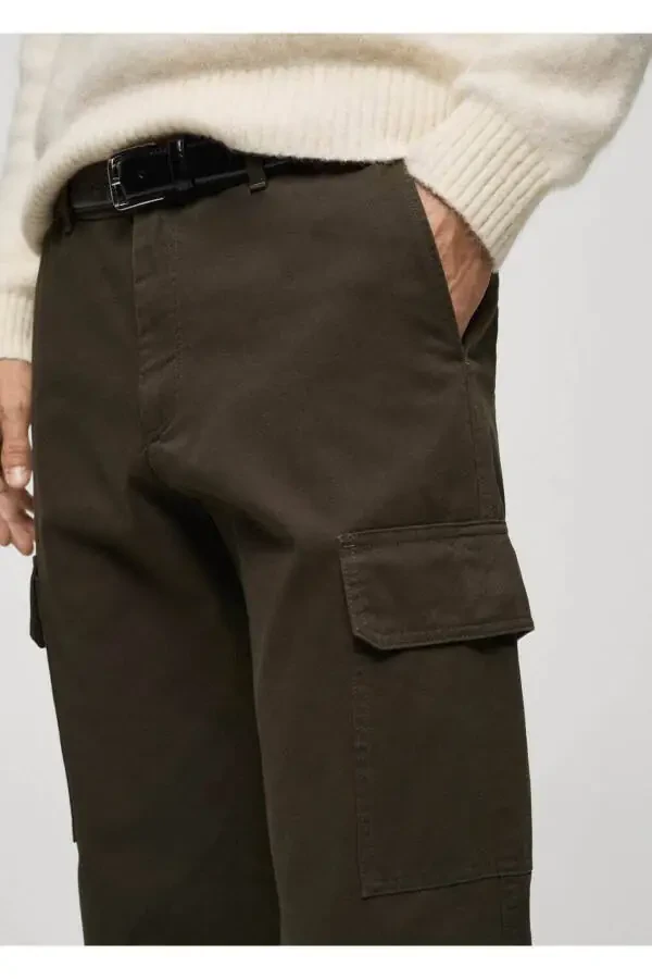 Straight Leg Cargo Pants - 5