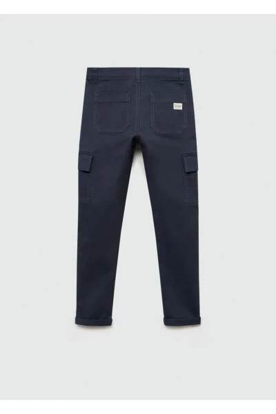 Straight leg cargo pants - 4