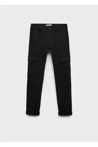 Straight leg cargo pants - Black 