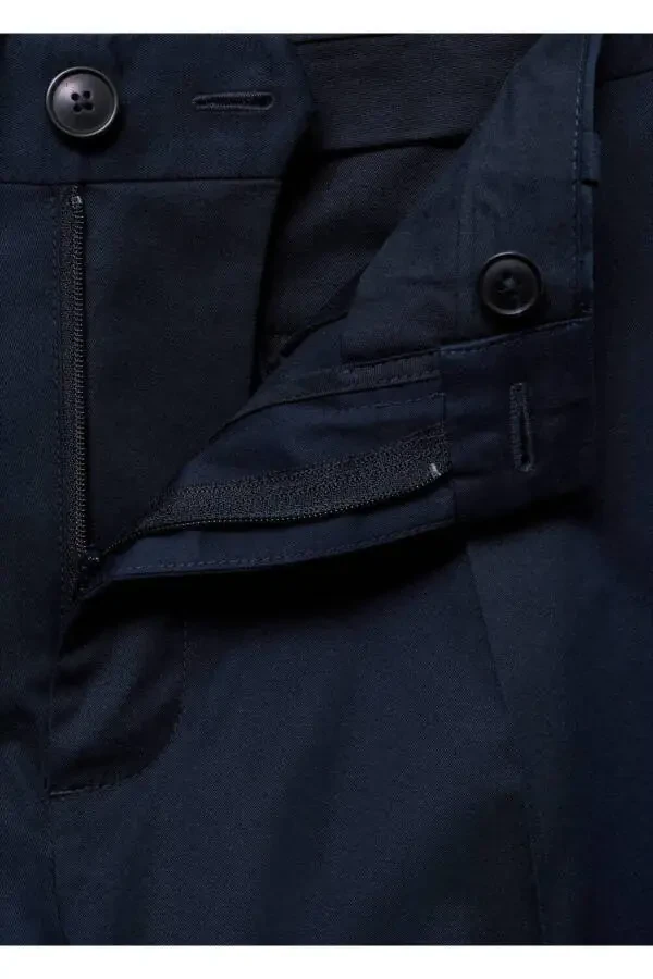 Straight leg cotton trousers - 6