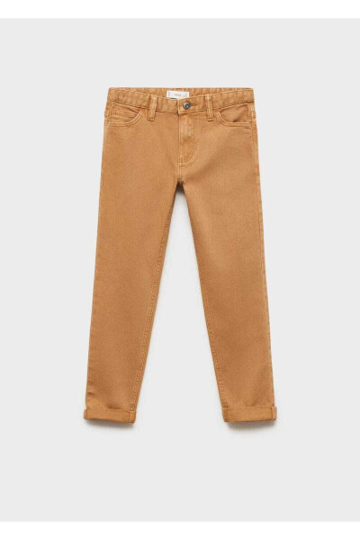 Straight leg cotton trousers - 3