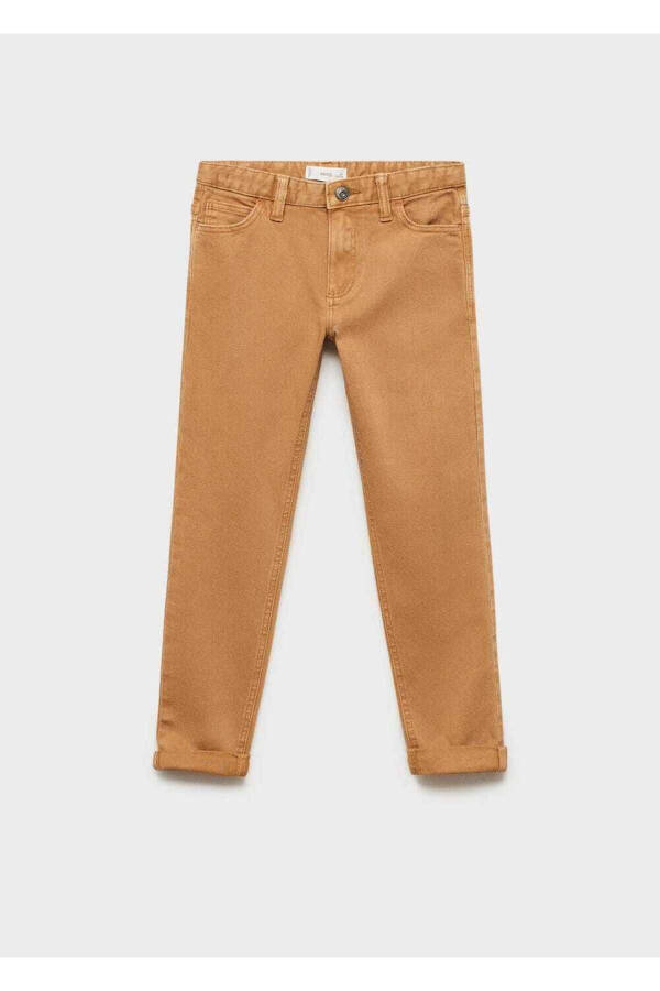 Straight leg cotton trousers - 3