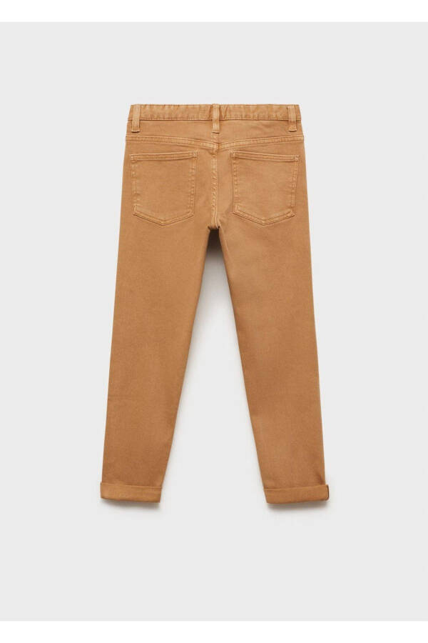 Straight leg cotton trousers - 4