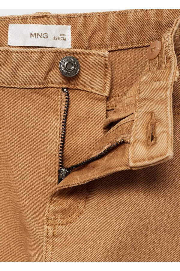 Straight leg cotton trousers - 8