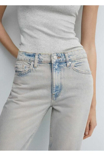 Straight leg cropped jeans - 8