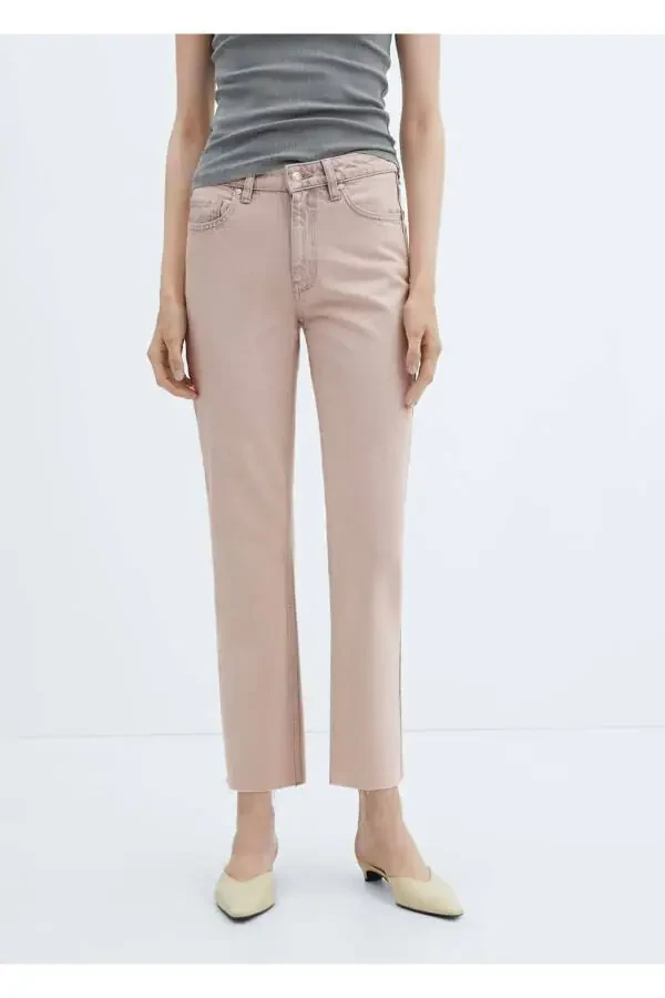 Straight-leg cropped jeans - 1