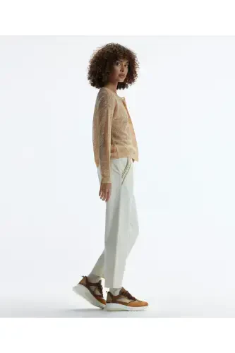 Straight Leg Embroidered Pants - 9
