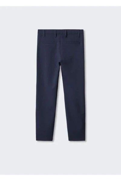 Straight Leg Fabric Pants - 2