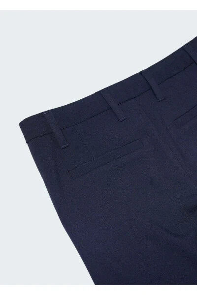 Straight Leg Fabric Pants - 3