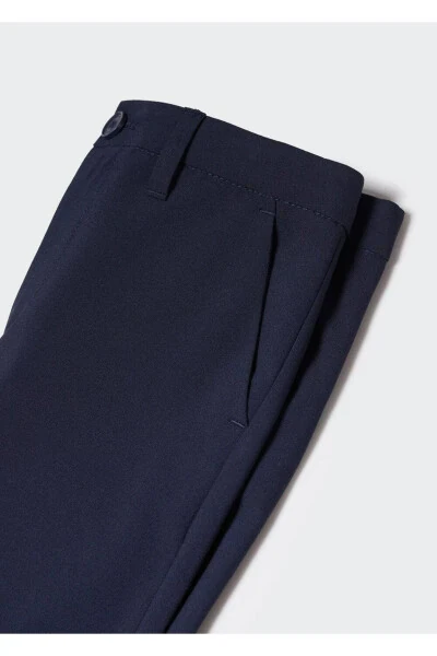 Straight Leg Fabric Pants - 6