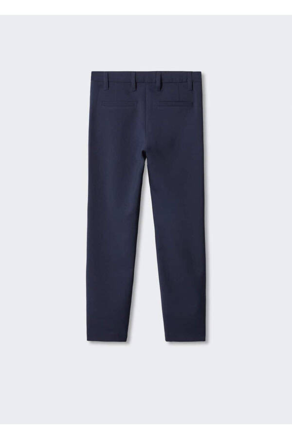 Straight Leg Fabric Pants - 2